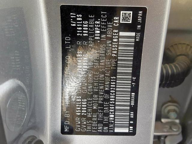 HONDA ACCORD HYBRID EXL 2017