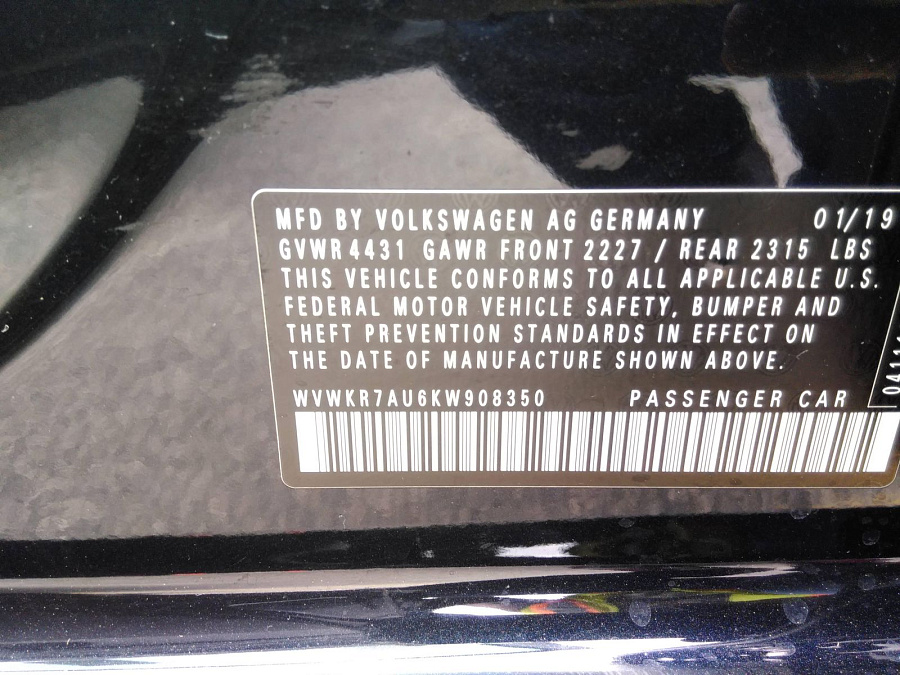 Volkswagen E-golf 2019